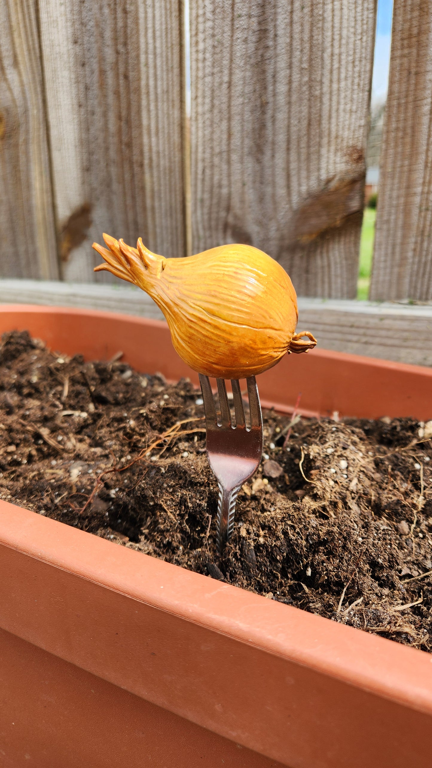 Set of 3 Garden Markers *Root Garden Collection*- Hand-sculpted Food Sculpture