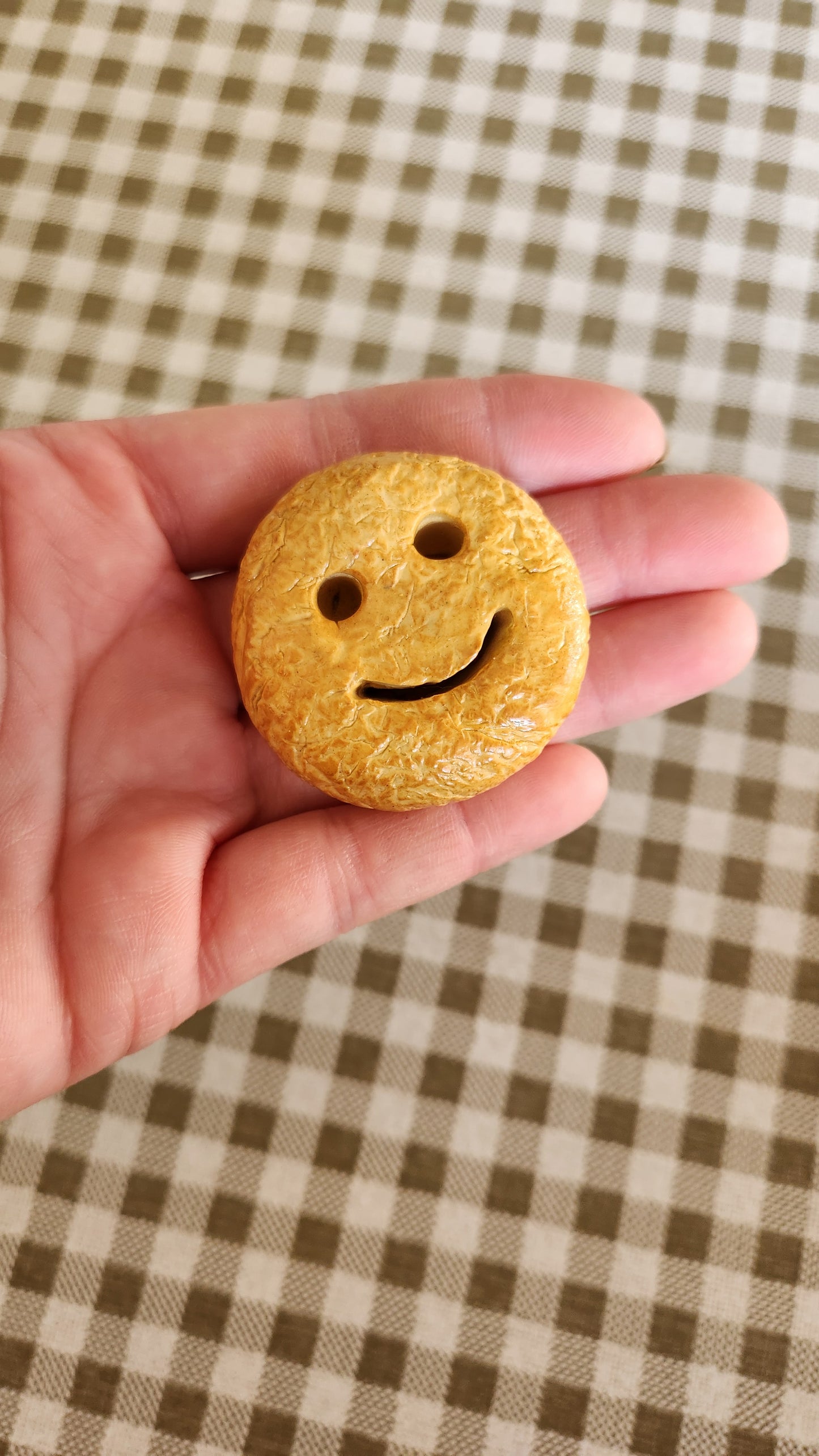 Set of 3 Smiley Face Fries — Handcrafted Food Sculpture m