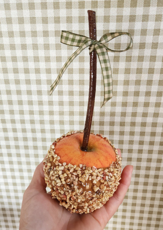 Candy Apple Hand-Finished | Full-Sized Decorative Fall & Halloween Decor