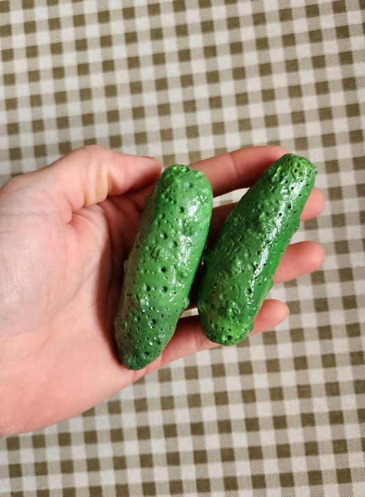 2 Pickles — Hand-sculpted Food Sculpture