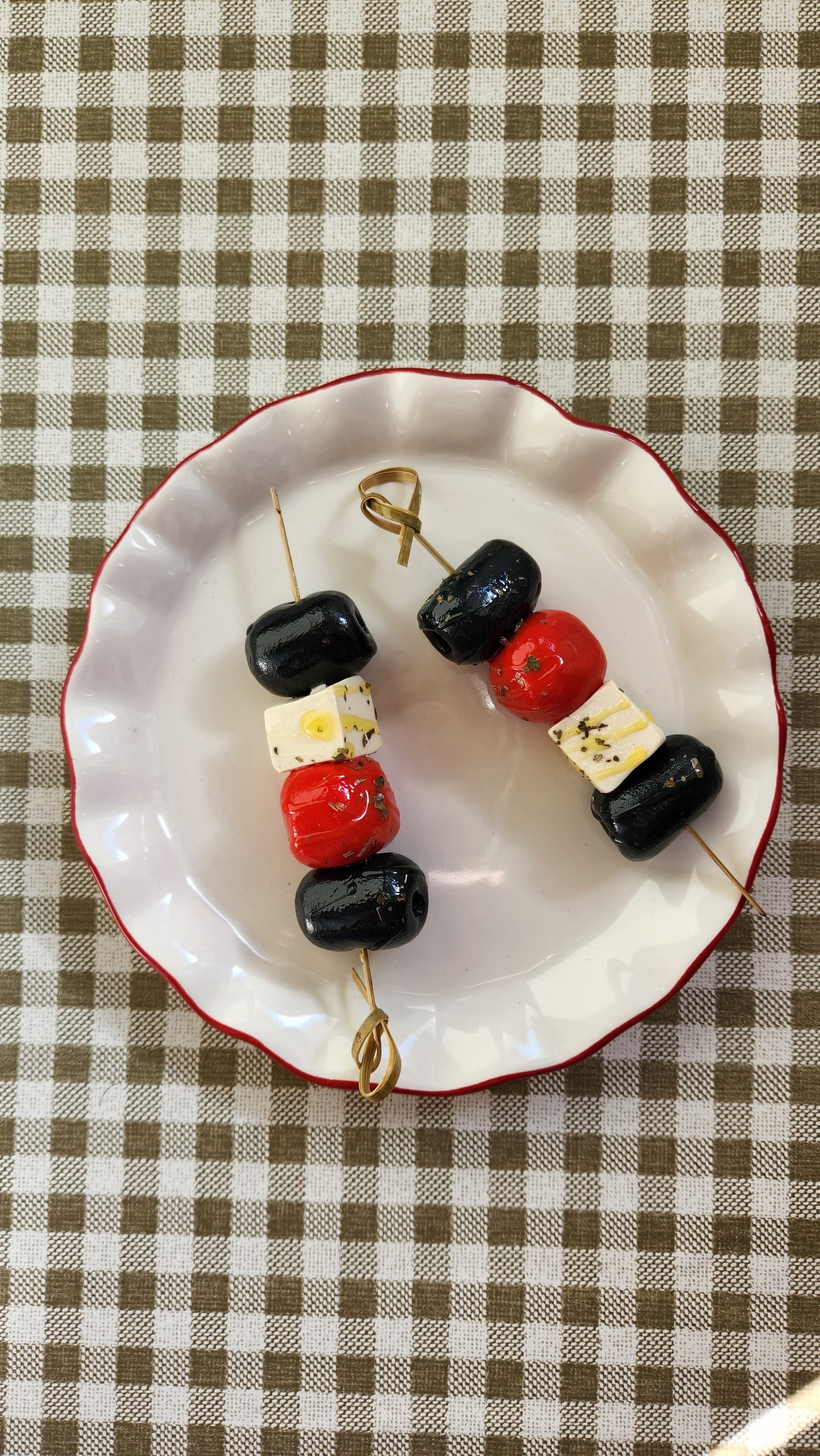 Antipasto Skewer Plate — Handcrafted Food Sculpture