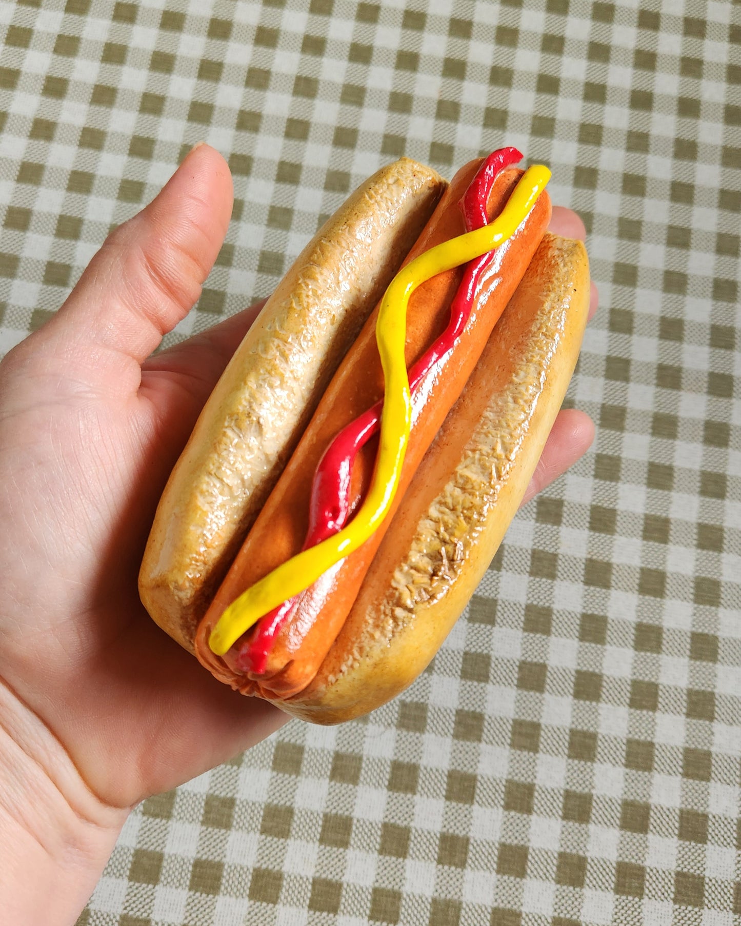 Hot Dog— Handcrafted Food Sculpture