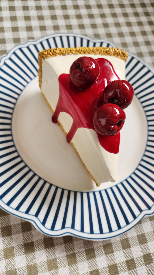 Cherry Cheesecake — Handcrafted Food Sculpture