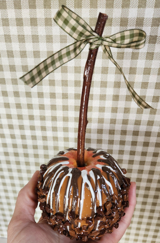 Candy Apple Hand-Finished | Full-Sized Decorative Fall & Halloween Decor