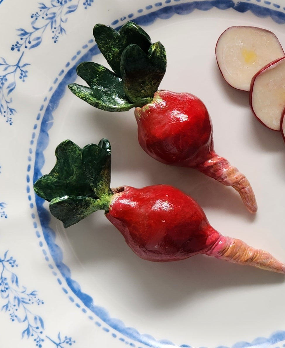 Radishes(2)— Handcrafted Food Sculpture