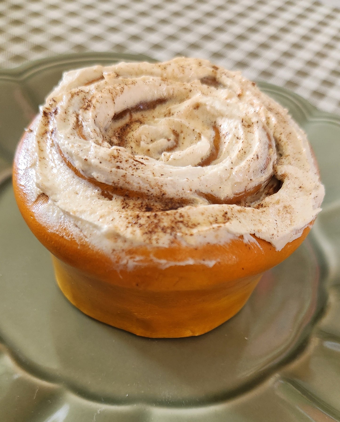 Pumpkin Cinnamon Roll — Handcrafted Food Sculpture