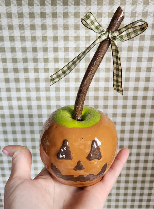 Candy Apple Hand-Finished | Full-Sized Decorative Fall & Halloween Decor