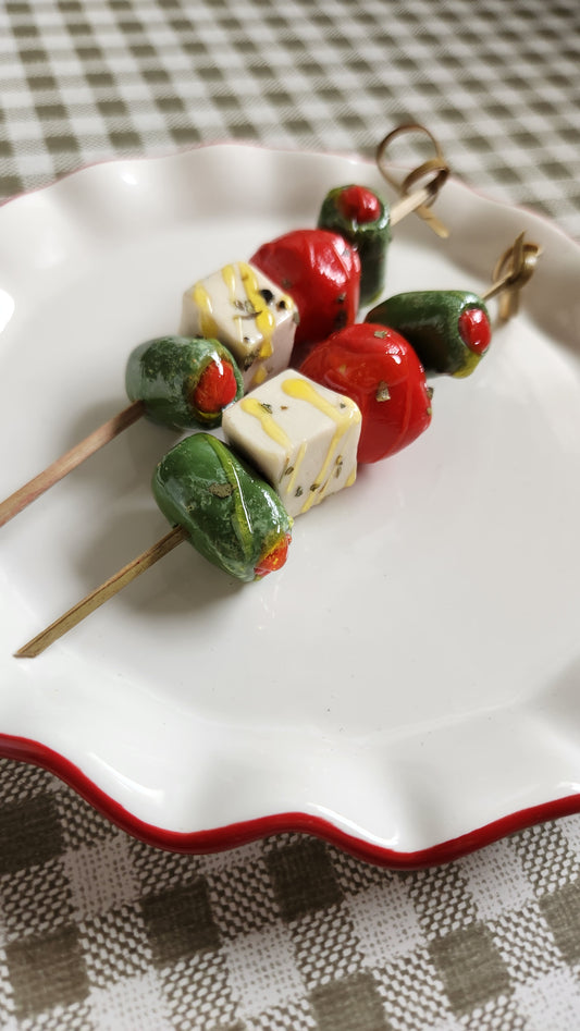 Set of 2 Antipasto Skewers — Handcrafted Food Sculpture