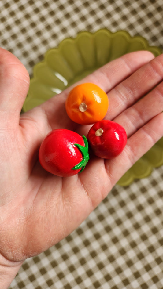 6 Cherry Tomatoes — Handcrafted Food Sculpture