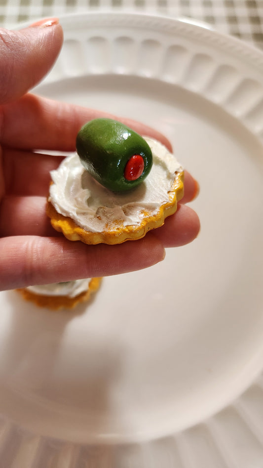 Olive Appetizer— Handcrafted Food Sculpture