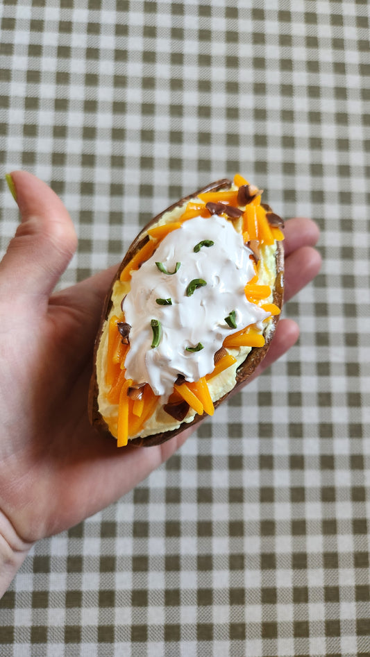 Loaded Baked Potato — Handcrafted Food Sculpture