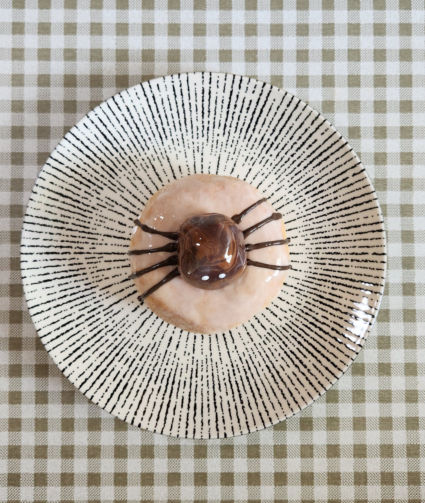 Glazed Spider Donut — Handcrafted Food Sculpture