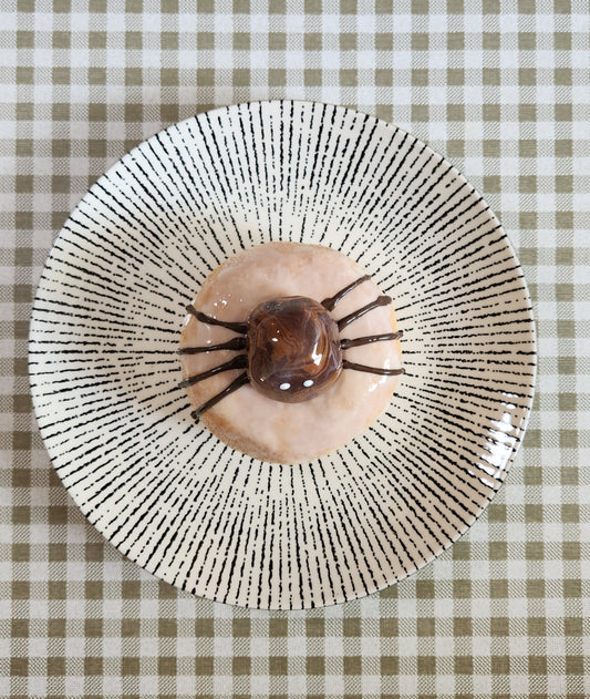 Glazed Spider Donut — Handcrafted Food Sculpture