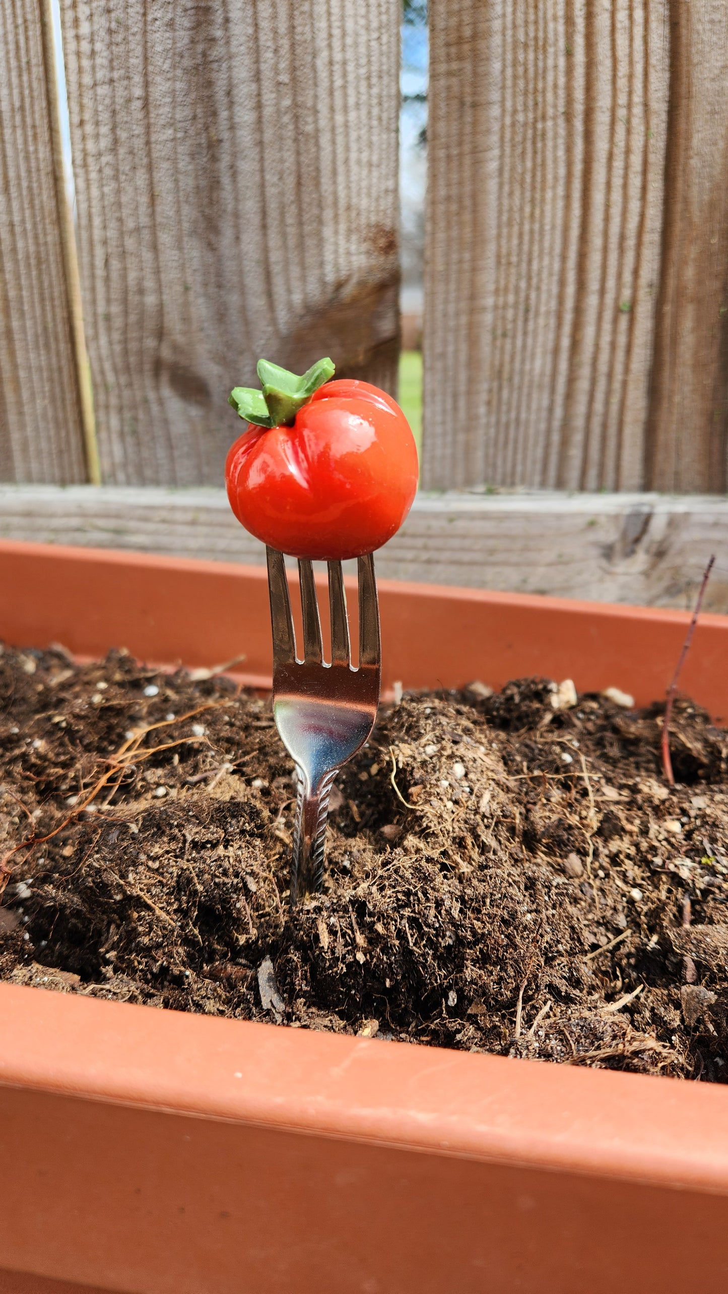 Set of 4 Garden Markers-*Garden Favorites* Hand-sculpted Food Sculpture