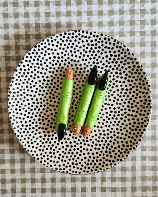 Set of 3 Witch Fingers— Handcrafted Food Sculpture
