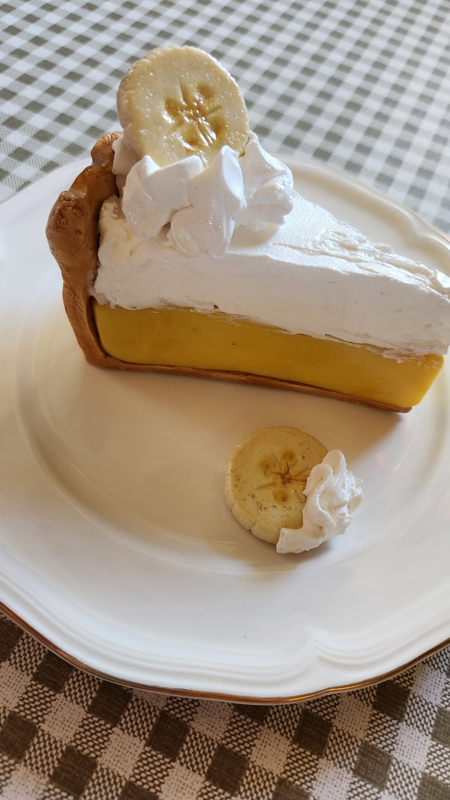 Banana Cream Pie — Handcrafted Food Sculpture