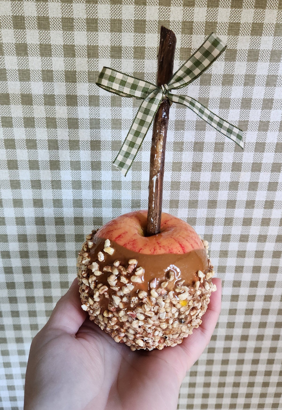 Candy Apple Hand-Finished | Full-Sized Decorative Fall & Halloween Decor