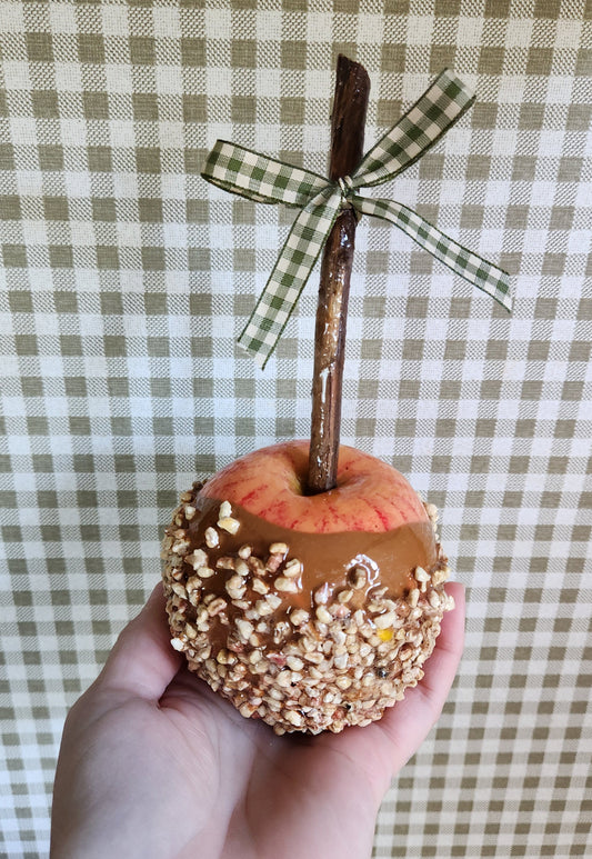 Candy Apple Hand-Finished | Full-Sized Decorative Fall & Halloween Decor