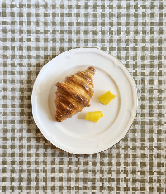 Croissant with Butter Curls— Handcrafted Food Sculpture