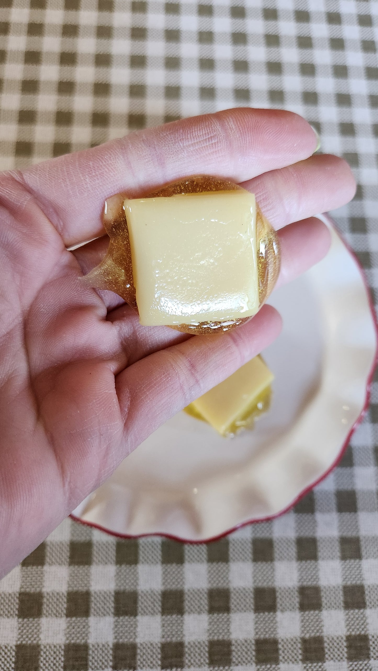 Set of 2 Melting Butter Pats — Handcrafted Food Sculpture