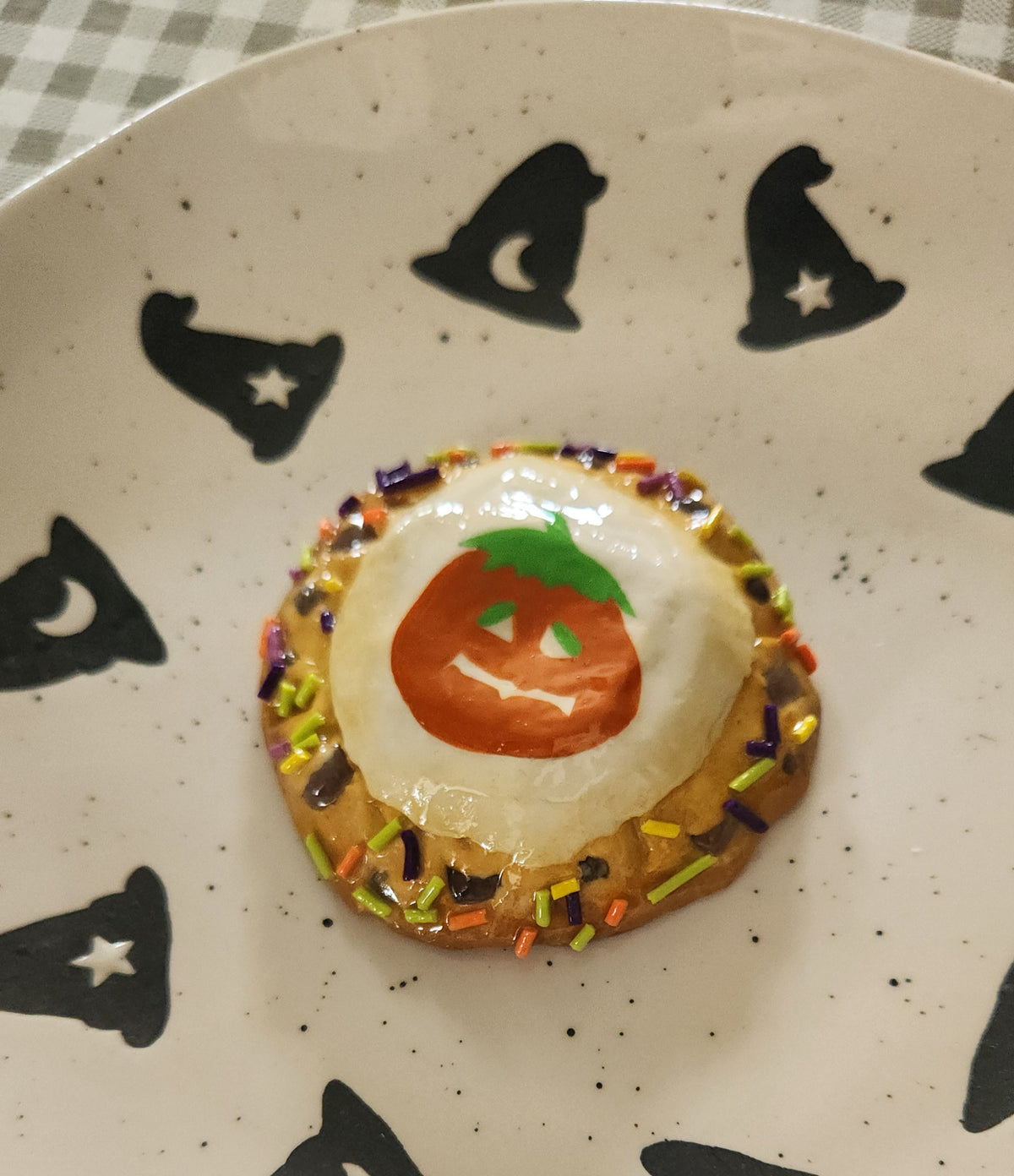 Halloween Cookie Stack— Handcrafted Food Sculpture, Fake Food, Plate Wall Food Decor