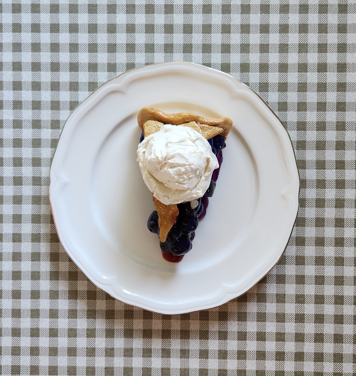 Blueberry Pie — Handcrafted Food Sculpture