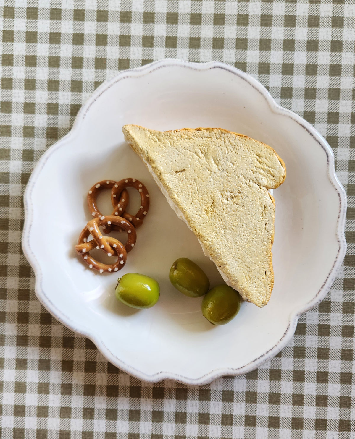 "After-school Snack" Plate— Handcrafted Food Sculpture, Fake Food Plate, Plate Wall Decor