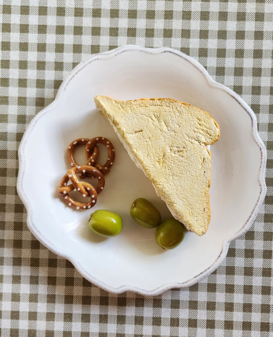 "After-school Snack" Plate— Handcrafted Food Sculpture, Fake Food Plate, Plate Wall Decor