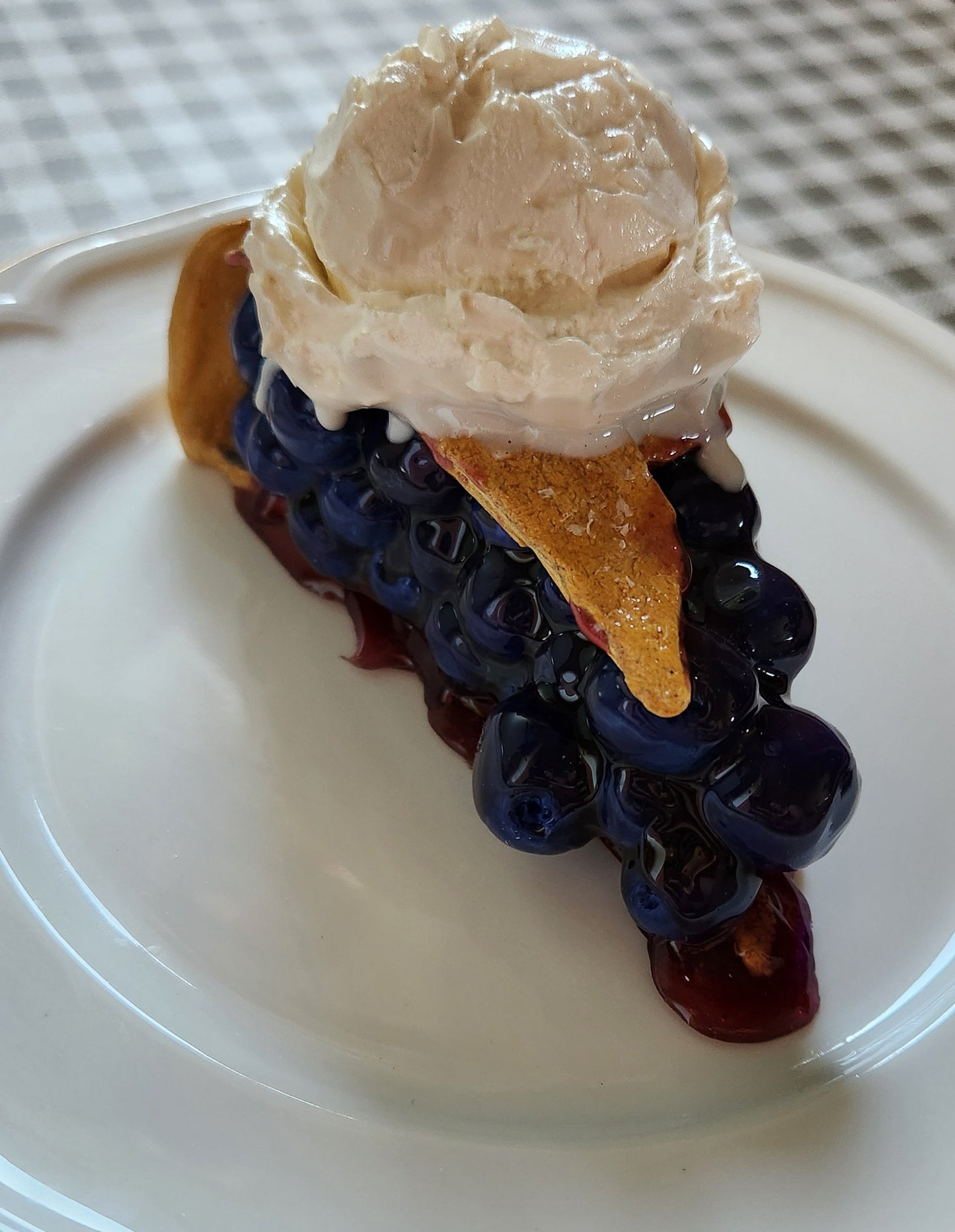 Blueberry Pie — Handcrafted Food Sculpture