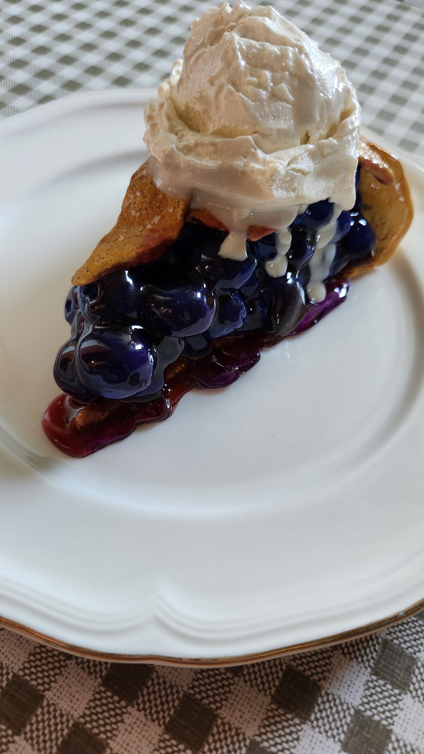 Blueberry Pie — Handcrafted Food Sculpture