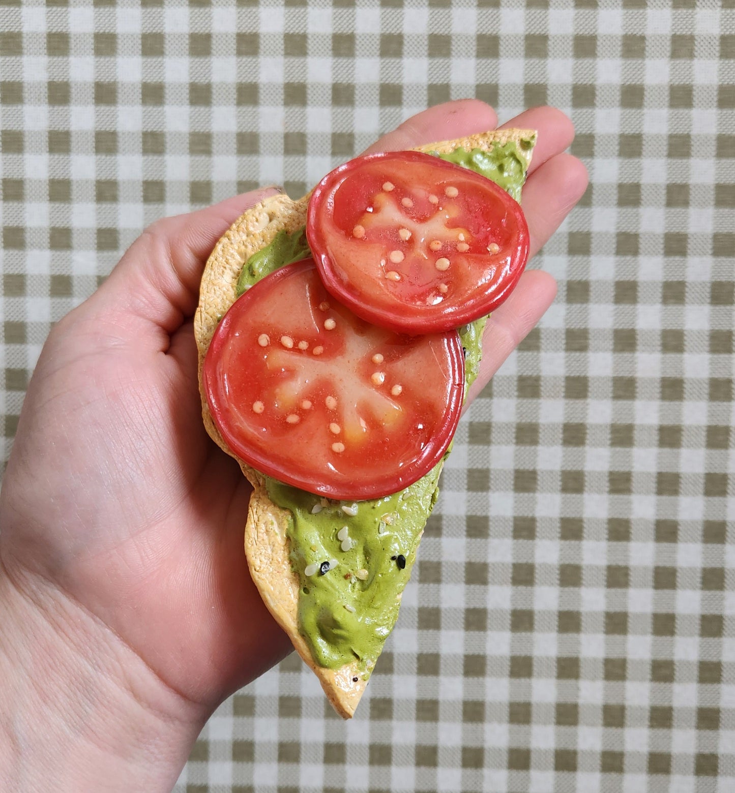 Tomato Avocado Toast — Handcrafted Food Sculpture