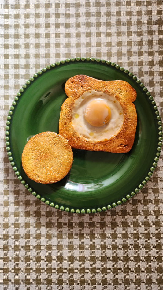 "Slow Morning" — Handcrafted Food Sculpture ON PLATE