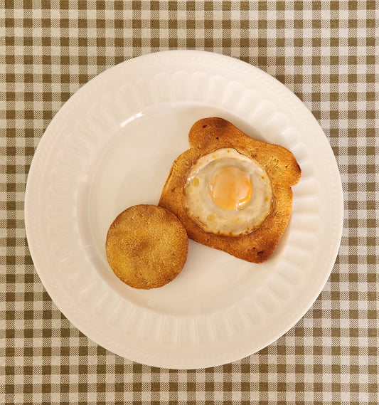 Nest Egg Toast — Handcrafted Food Sculpture