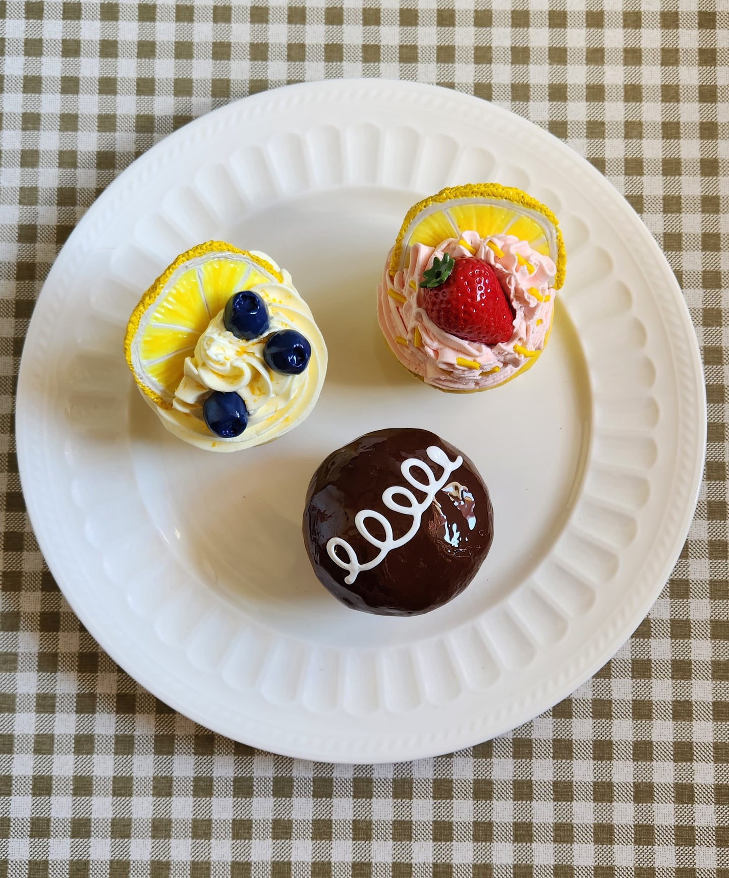 Strawberry Lemonade Cupcake — Handcrafted Food Sculpture