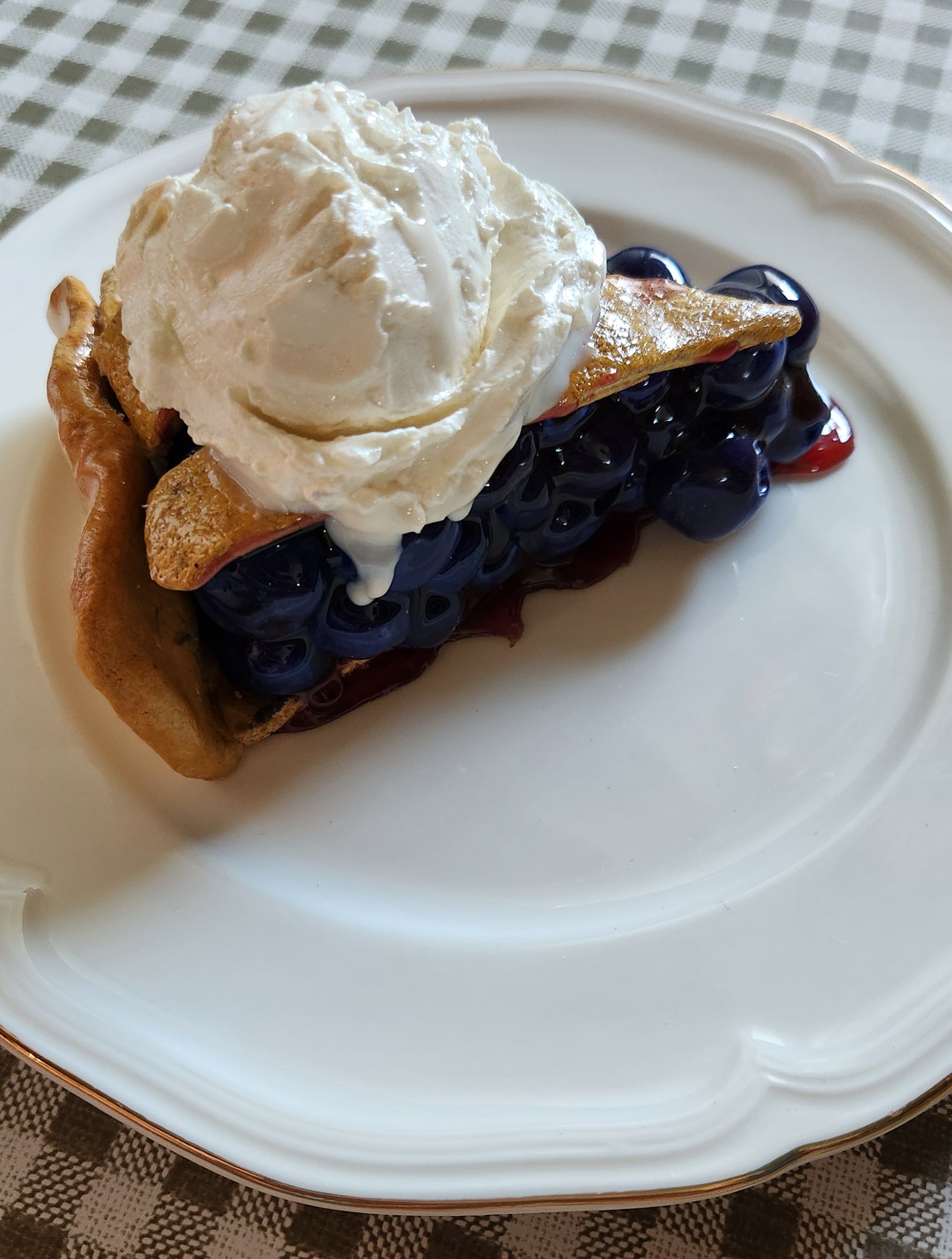 Blueberry Pie — Handcrafted Food Sculpture