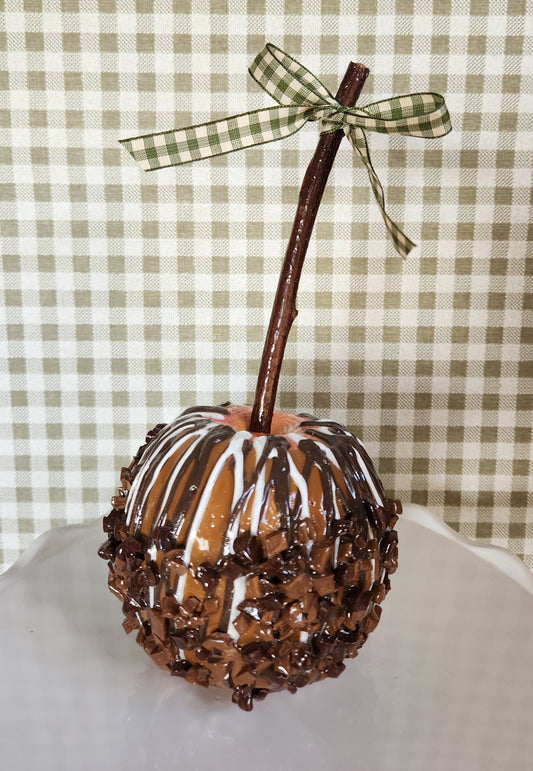 Candy Apple Hand-Finished | Full-Sized Decorative Fall & Halloween Decor