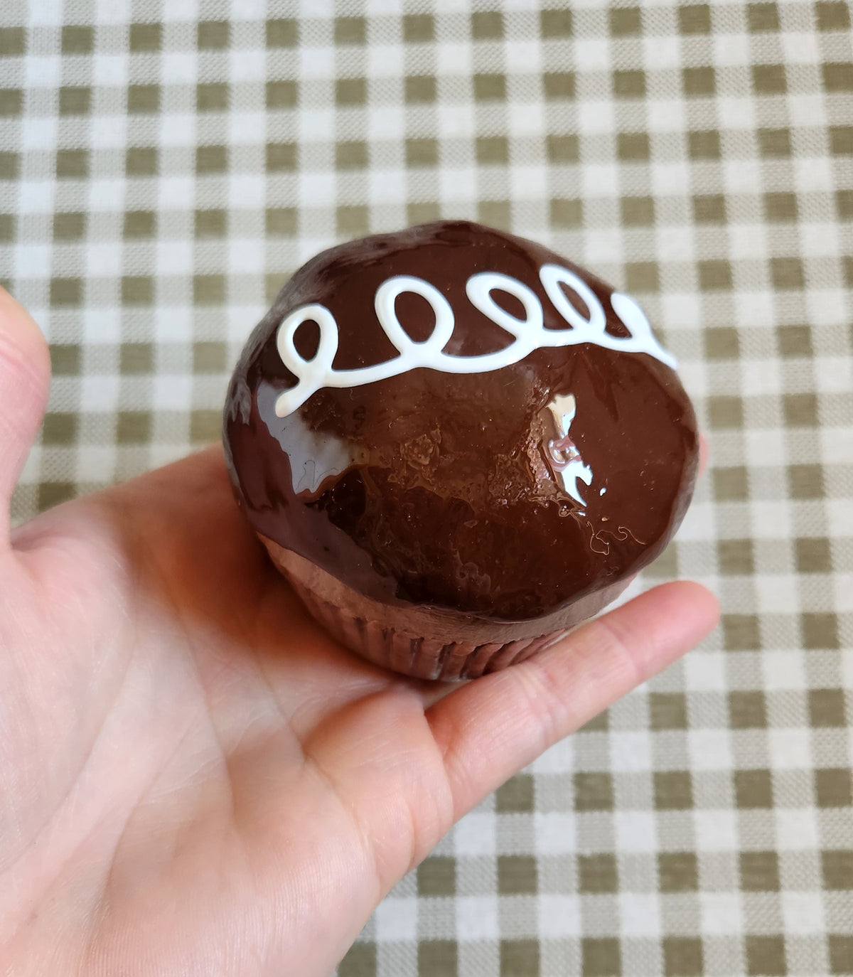 Chocolate Ganache Cupcake — Handcrafted Food Sculpture