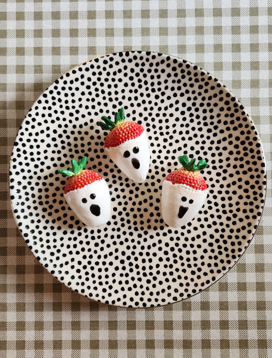 Strawberry Ghosts — Handcrafted Food Sculpture
