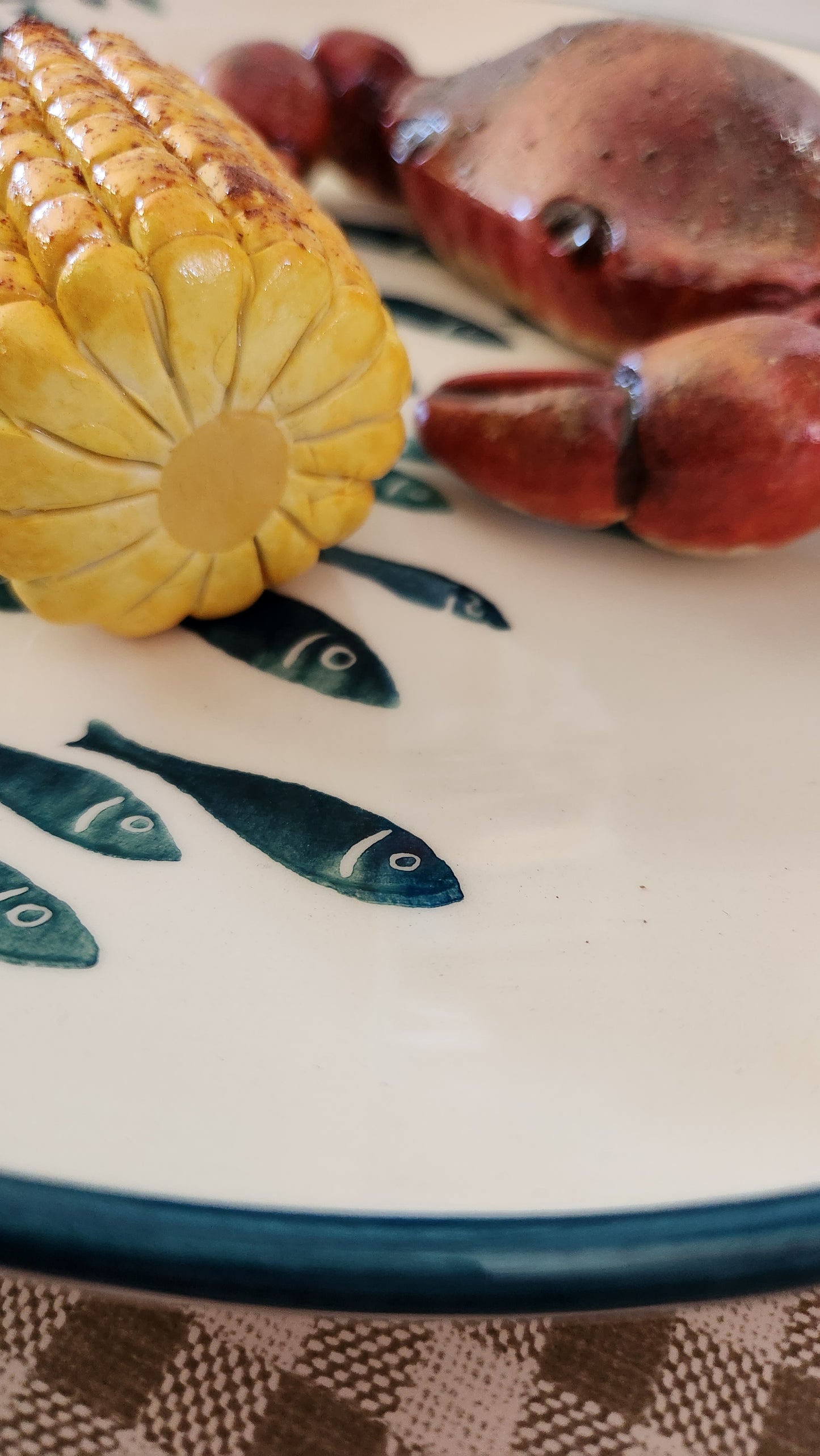 "Catch of the Day"— Handcrafted Food Sculpture ON PLATE