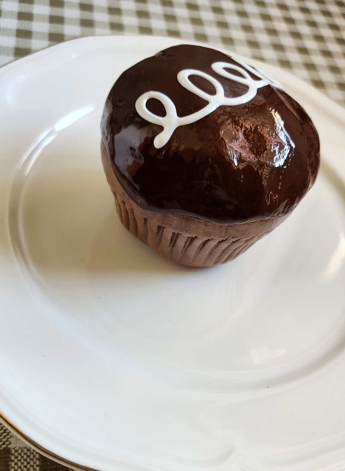 Chocolate Ganache Cupcake — Handcrafted Food Sculpture