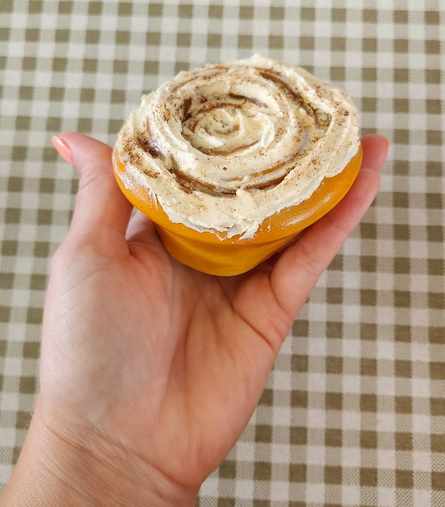 Pumpkin Cinnamon Roll — Handcrafted Food Sculpture