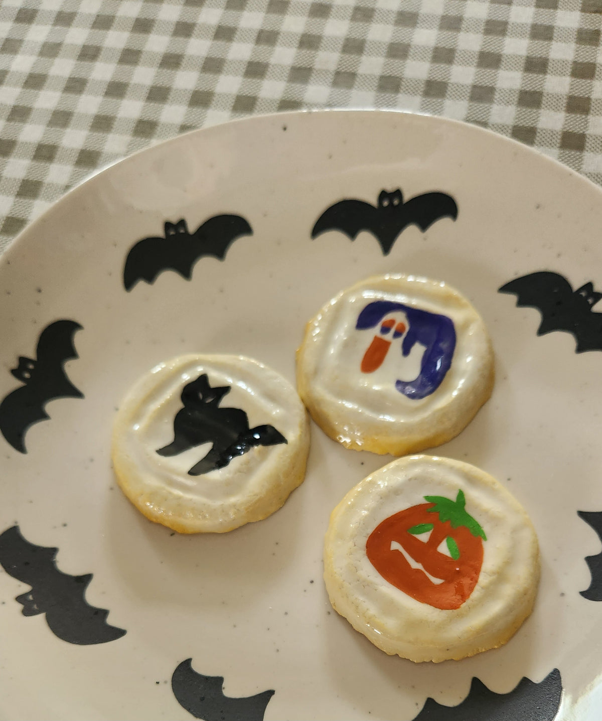 Spooky Sugar Cookies— Handcrafted Food Sculpture, Fake Food, Plate Wall Food Decor
