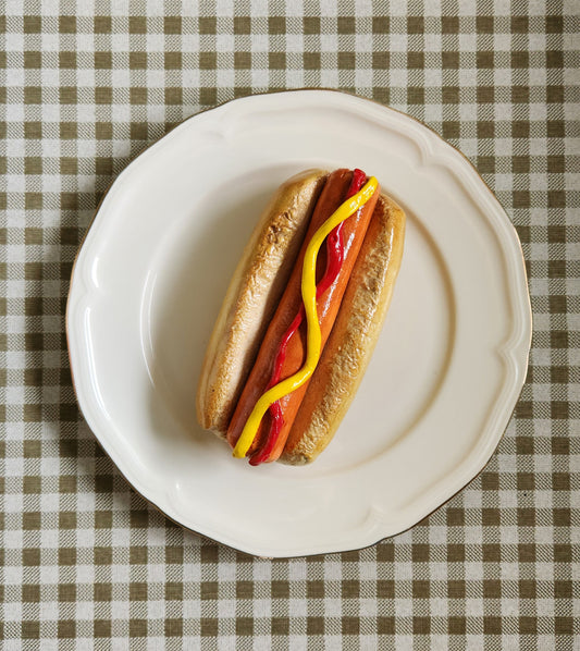Hot Dog— Handcrafted Food Sculpture