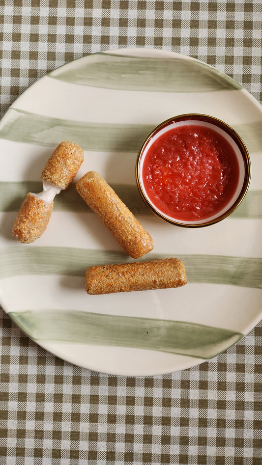 Set of 3 Mozzarella Sticks— Handcrafted Food Sculpture
