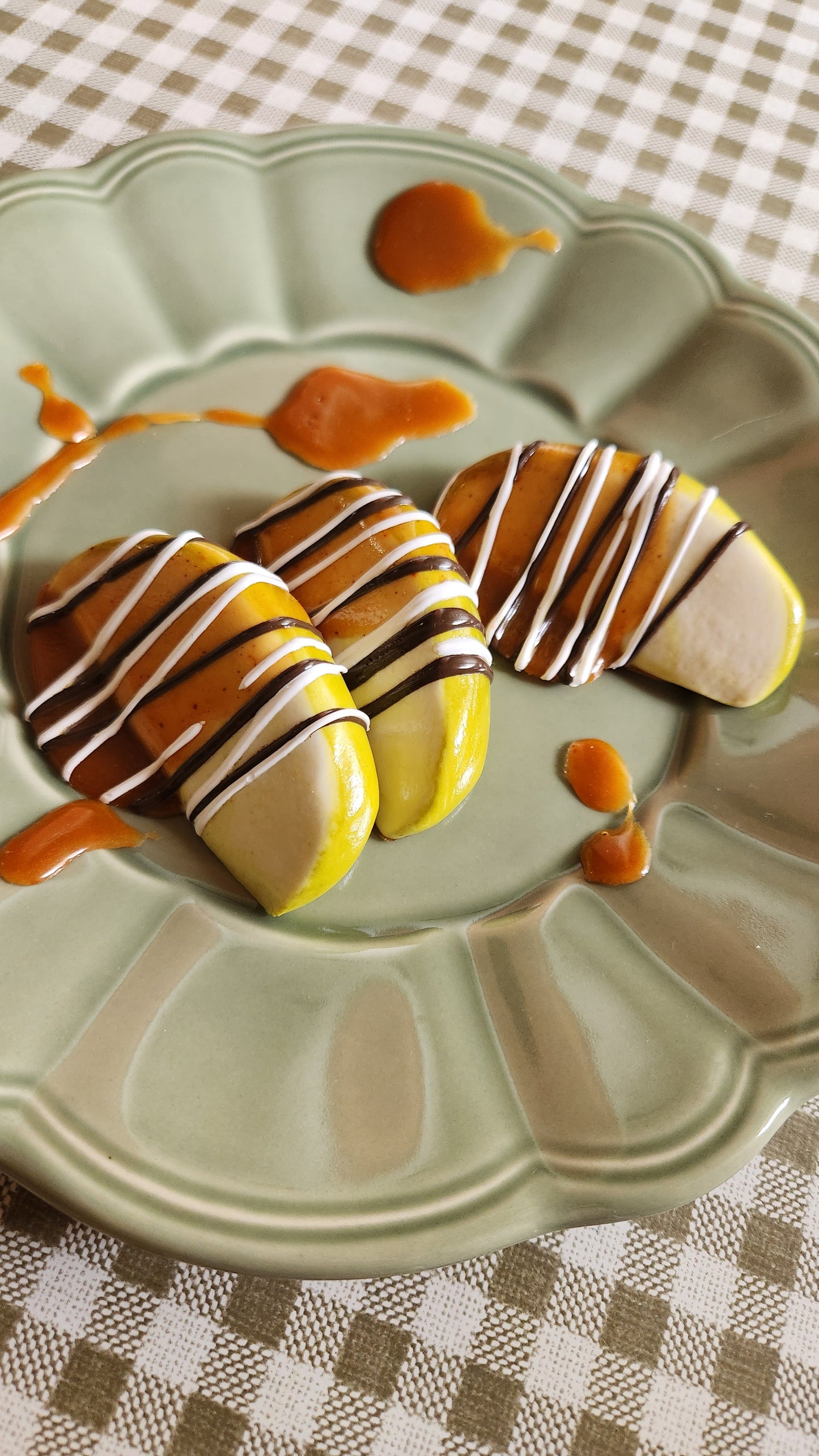 Caramel Apple Slices— Handcrafted Food Sculpture