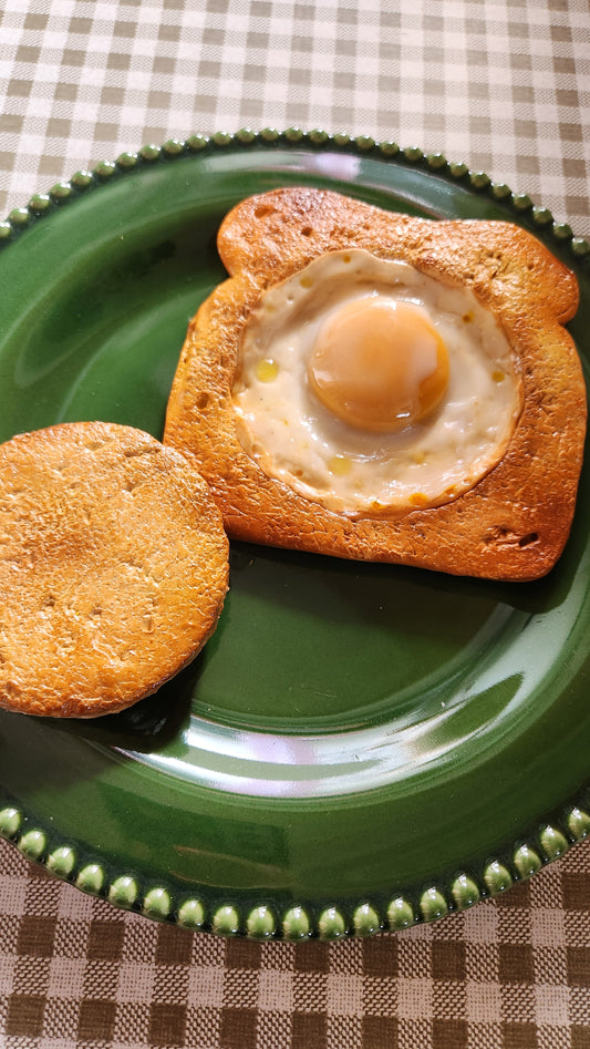 "Slow Morning" — Handcrafted Food Sculpture ON PLATE