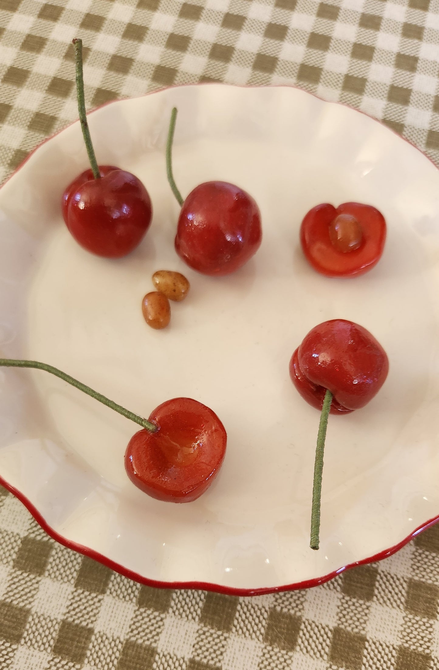 Red Cherries Handcrafted Food Sculpture