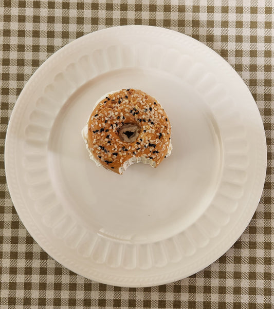 Everything Bagel with Bite— Handcrafted Food Sculpture