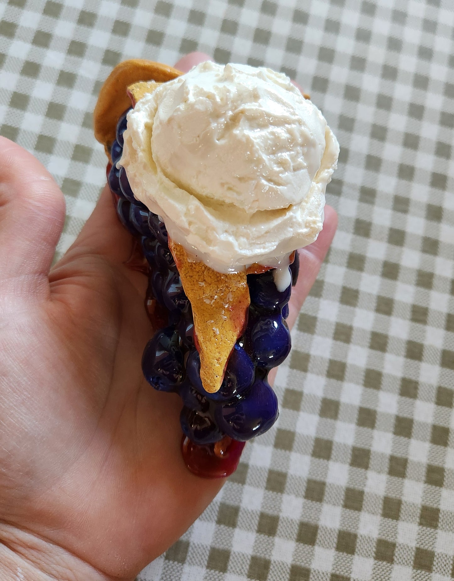 Blueberry Pie — Handcrafted Food Sculpture