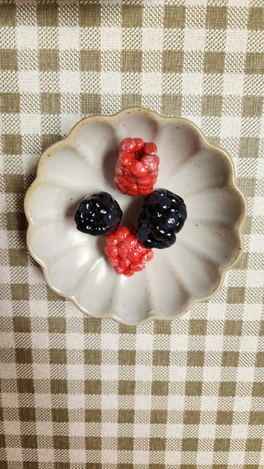 Set of 4 Berries — Handcrafted Food Sculpture